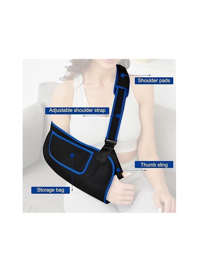 Arm Sling, for Shoulder Injury Rotator Cuff Torn Wrist and Elbow Surgery, Sling Adjustable Padded Dislocation Sprain Brace, Immobilizer Left&Right (Uniform Size) - Image 4