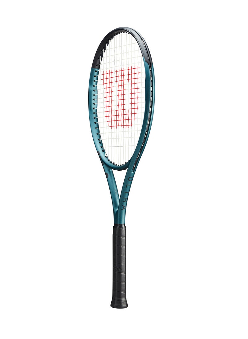 Wilson Ultra Team V4 Tennis Racket, Head 100, 16X19, Adults, Intermediate/ Advanced - Black/ Blue - Image 3