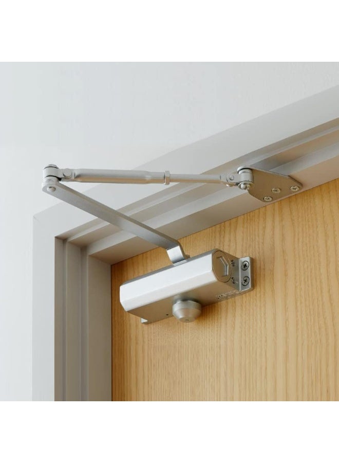 Emerald Door Closer Safety Spring Door Closer -Heavy Duty Commercial Gate Closer - Adjustable Fire Rated Auto Stopper, to Convert Hinged to Self-Closing Quiet, for 45-85kg Door - Image 3