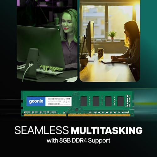 Geonix Desktop RAM, 8 GB DDR4, Frequency-2666 Mhz, (8x2) IC, 288 Pin, 5 Years Warranty - Image 5