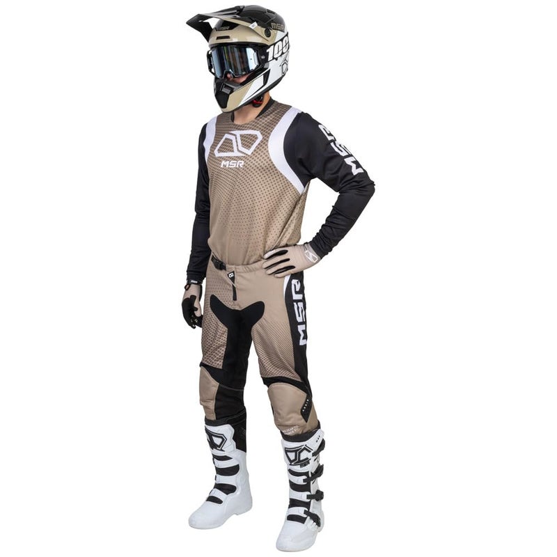 MSR Axxis Range Dirt Bike, Motocross Jersey Medium Tan - Image 3