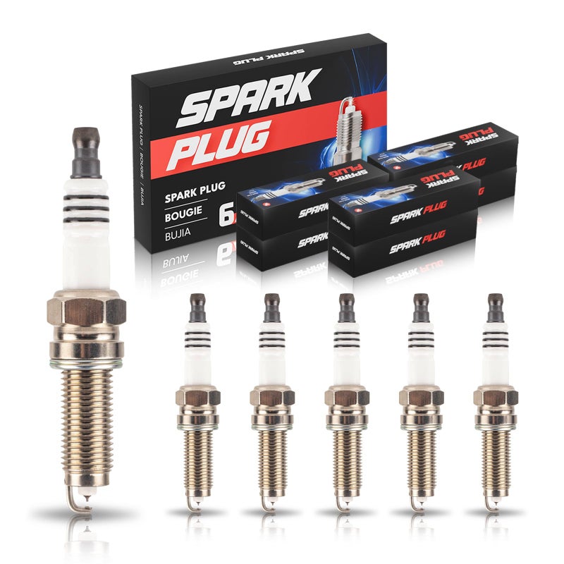 ENA Set of 6 Iridium Spark Plug Compatible with BMW Chrysler Dodge M3 M5 M6 200 300 Pacifica Town Country Voyager Avenger Challenger Charger Durango Grand Caravan Journey Replacement for XP5701