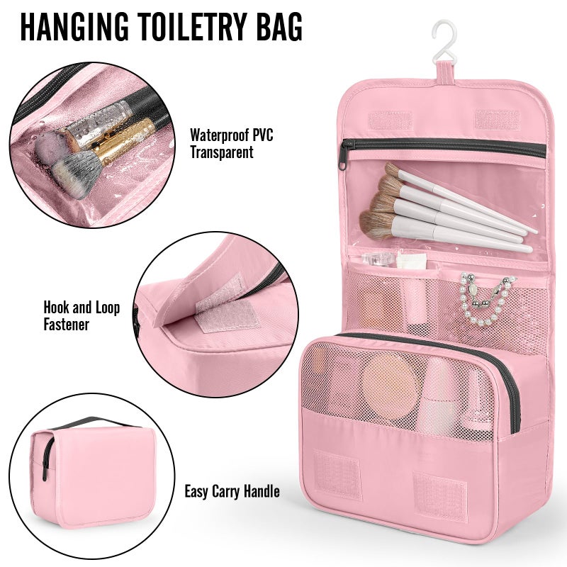 Veken 10 Set Packing Cubes for Travel Essential, Suitcase Organizer Bags in 4 Sizes, Carry-On Luggage Accessories with Large Laundry & Hanging Toiletry Bag, Must-Have for Airplane, Road Trip & Camping - Image 3