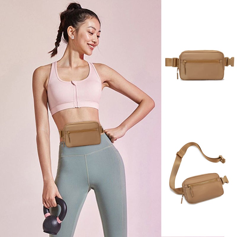 Lulu''s Same Style Waist Bag Polyester Waterproof Chest Bag Outdoor Sports Running Waist Bag Lulu Crossbody Men''s and Women''s Small Bag Casual - Image 2