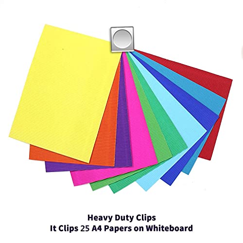 Thimmamma Magnetic Clips 1.5 inch, 12 Pack Heavy Duty Magnet Metal Clips for Hanging, Strong Magnet Clip for Whiteboard, Fridge, Classroom, Refrigerator - Image 4
