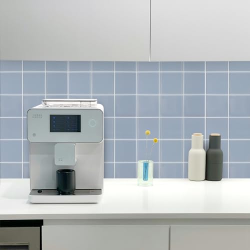 CASAPALACE Peel and Stick Glass Tile with Frame Square Mosaic Wall Tiles for Kitchen Bathroom 12x12 5 Sheets 5 SQFT - Image 3