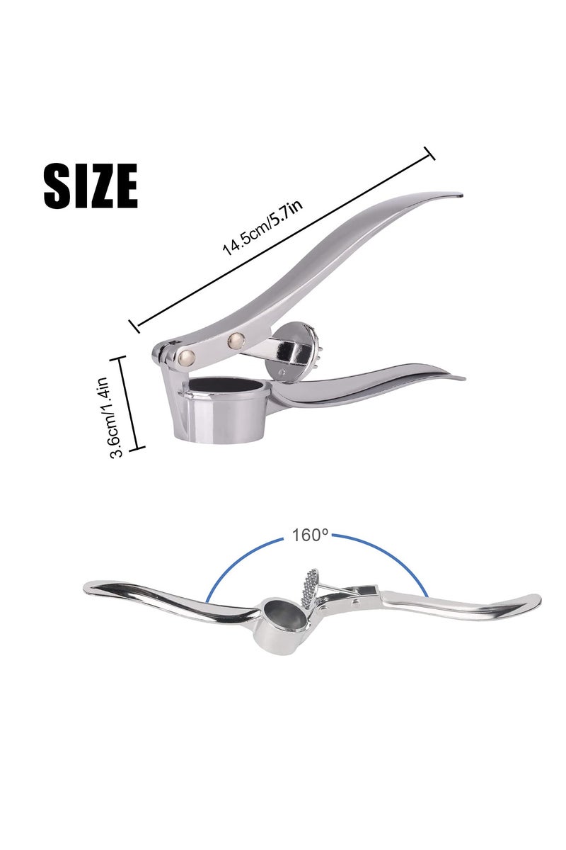 Garlic Crusher Garlic Press Garlic Mincer Ginger Chopper Professional Kitchen Stainless Steel Garlic Crusher - Image 2