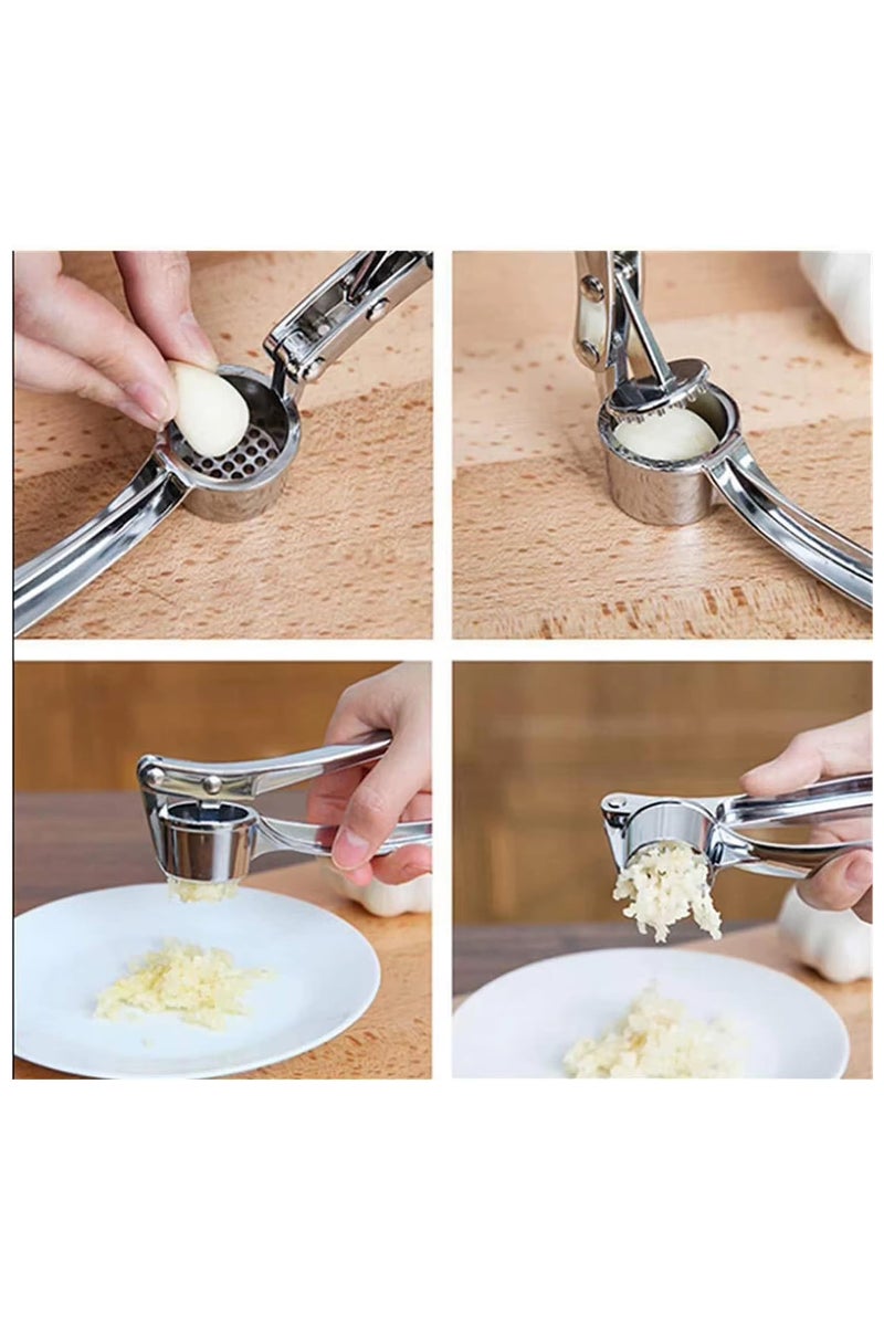 Garlic Crusher Garlic Press Garlic Mincer Ginger Chopper Professional Kitchen Stainless Steel Garlic Crusher - Image 5