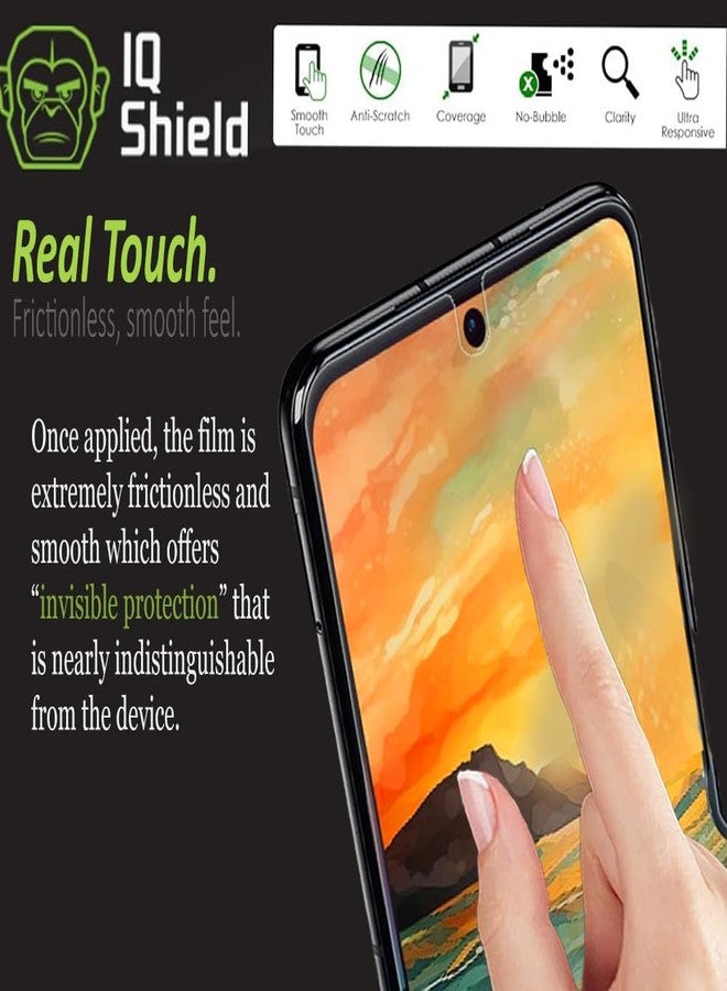 IQShield 2 Pack for Motorola Razr Plus/Razr+ (2025/2024/2023) Screen Protector: Clear TPU Film, Bubble-Free Installation,Case Friendly, HD Clarity for Ultimate Protection - Image 4