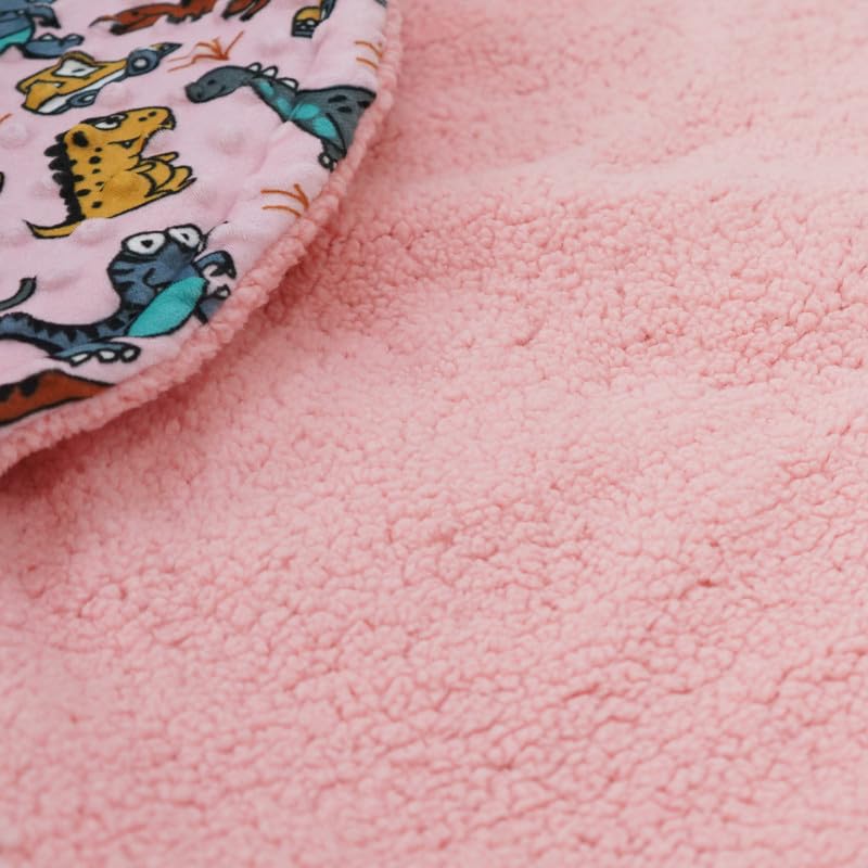 Florida All Season Hooded Baby Blanket Swaddler Wrapper Flannel Soft and Comfortable for New Born Baby Girls and Boys-Wrap Baby Pink - Image 4