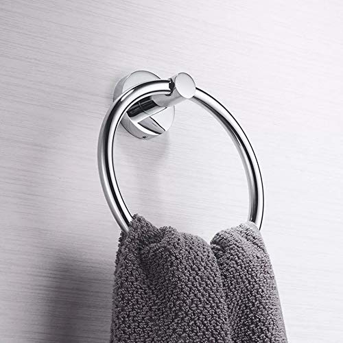 iSTAR iSTAR Stainless Steel 202 Grade Napkin Ring/Towel Ring/Napkin Holder/Towel Hanger(Chrome) - (Pack of 02)  - Image 3
