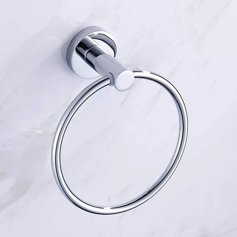 iSTAR iSTAR Stainless Steel 202 Grade Napkin Ring/Towel Ring/Napkin Holder/Towel Hanger(Chrome) - (Pack of 02)  - Image 2