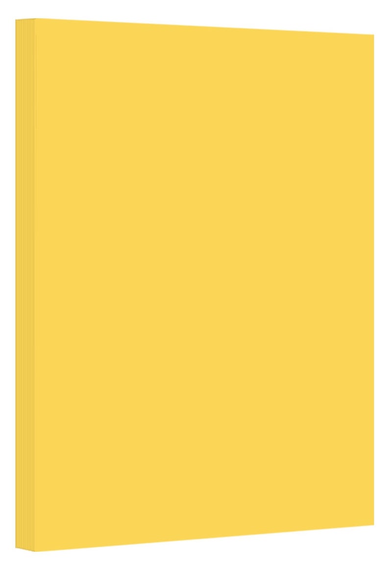 S Superfine Printing Goldenrod Pastel Color Card Stock Paper, 67lb Cover Medium Weight Cardstock, for Arts & Crafts, Coloring, Announcements, Stationary Printing at School, Office, Home | 8.5 x 11 | 50 Sheets Per Pack - Image 1