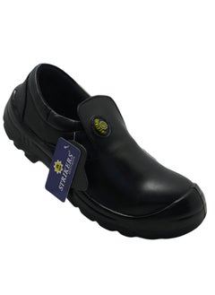 Striker Men's Slip-Resistant  Lightweight Industrial Workwear Black Safety Boots  - Image 3