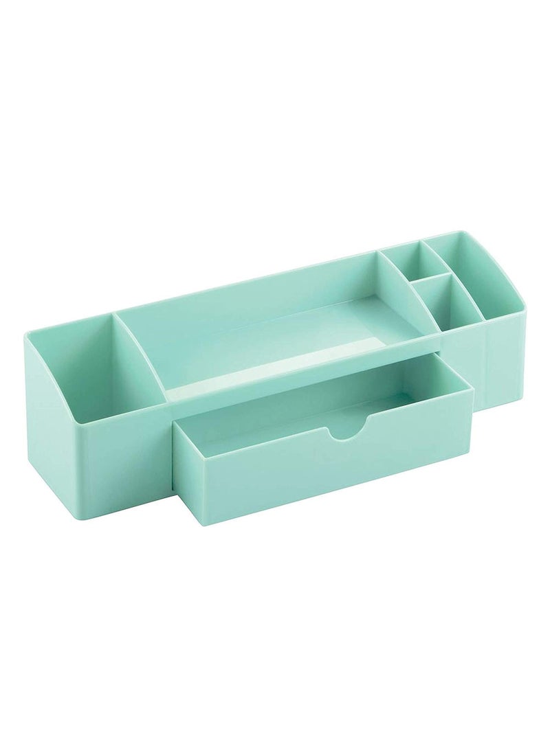 InterDesign iDesign Med Makeup Organiser Compact Cosmetic Storage Unit for Lipstick Blush and More Made of Durable Plastic Light Mint  - Image 5