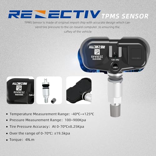 RENECTIV TPMS Sensors,315Mhz Compatible for Toyota Lexus Scion,Tire Pressure Monitoring Sensors for Rav4 Camry 4Runner Tacoma Corolla Prius Yaris Replacement 42607-33021 42607-33011 PMV-107J Set of 4 - Image 4