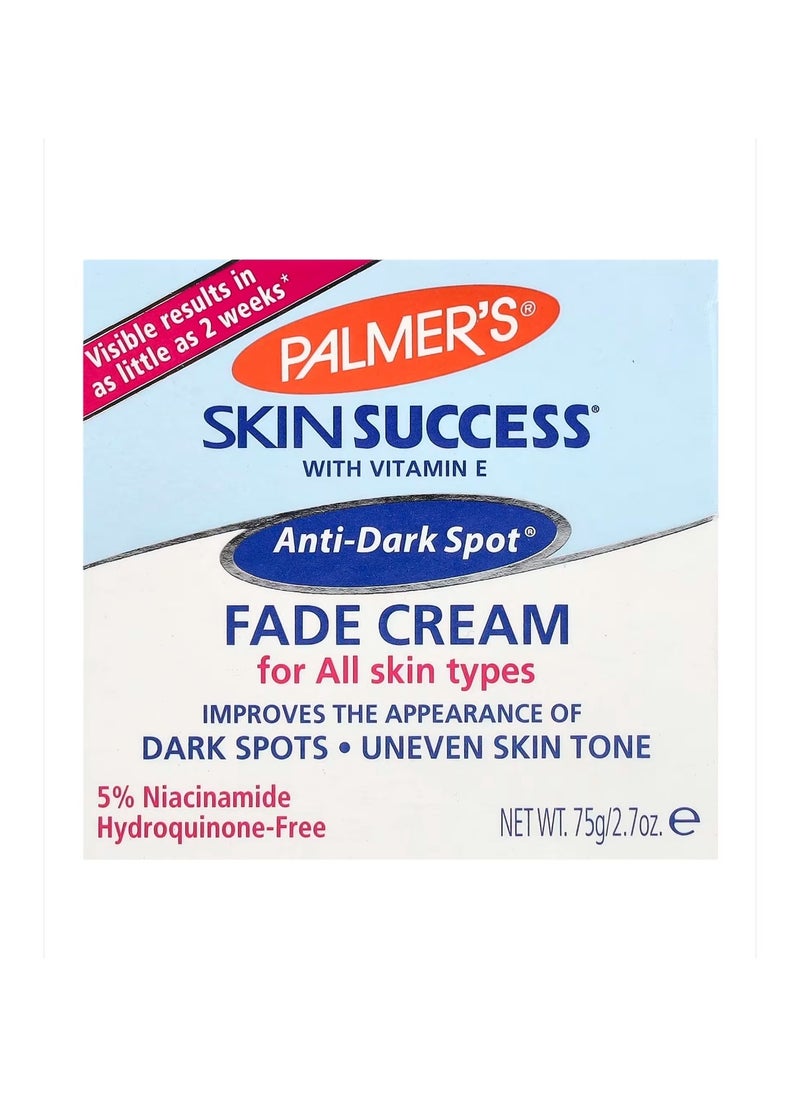 PALMER'S - Skin Success with Vitamin E Anti-Dark Spot Fade Cream 2.7 oz (75 g) - Image 1