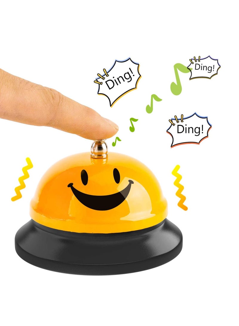 Call Bell Service Bell for Desk, Desk Bell 3.35 Inch Diameter, Call Bells with Metal Anti-Rust Construction, for Hotels, Front Desk Bell for Schools, Dinner, Hotel, Reception Areas, 2 Pack - Image 2