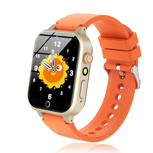 Luyiilo Kids Games Watch with 26 Puzzle Games Touch Screen HD Camera Alarm Clock Toys for Ages 312 Years OldBirthday Gift for Boys Girls Orange - Image 5