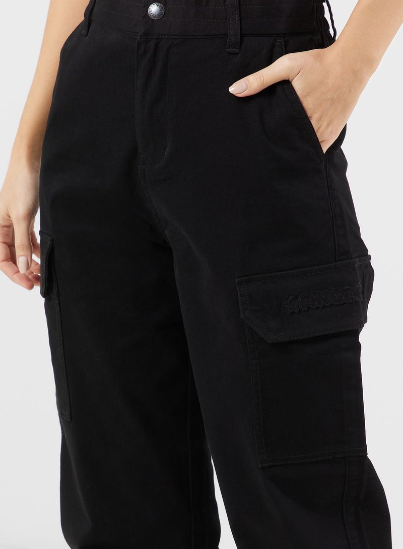 FINGERCROXX Logo Cargo Pants - Image 3