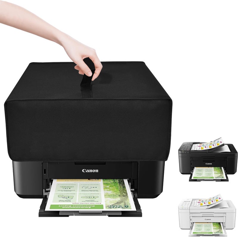 NUENSS-ROR غطاء طابعة لطابعة Canon PIXMA، غطاء طابعة مضاد للكهرباء الساكنة ومقاوم للماء ومضاد للغبار، ثقيل ومكثف لطابعة Canon PIXMA TR4720 اللاسلكية متعددة الوظائف (18.1 بوصة عمق × 12.6 بوصة عرض × 7.1 بوصة ارتفاع) - Image 1