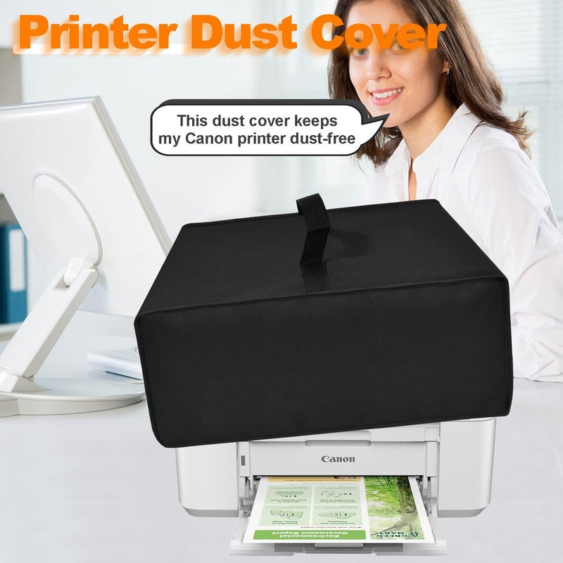 NUENSS-ROR غطاء طابعة لطابعة Canon PIXMA، غطاء طابعة مضاد للكهرباء الساكنة ومقاوم للماء ومضاد للغبار، ثقيل ومكثف لطابعة Canon PIXMA TR4720 اللاسلكية متعددة الوظائف (18.1 بوصة عمق × 12.6 بوصة عرض × 7.1 بوصة ارتفاع) - Image 2