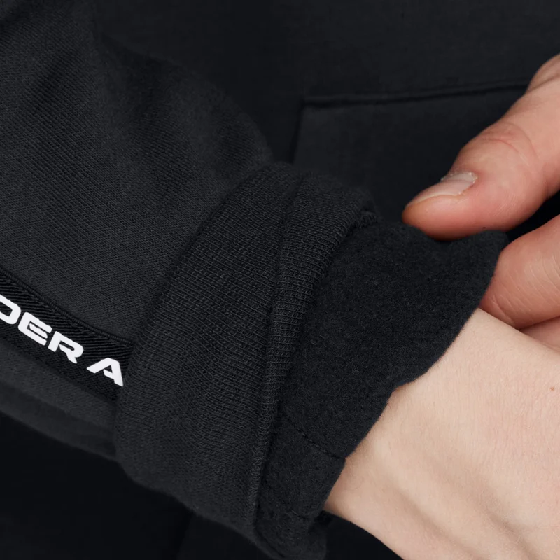 Under Armour Black Men's Icon Fleece Taping Hoodie for Men | Best Price UAE