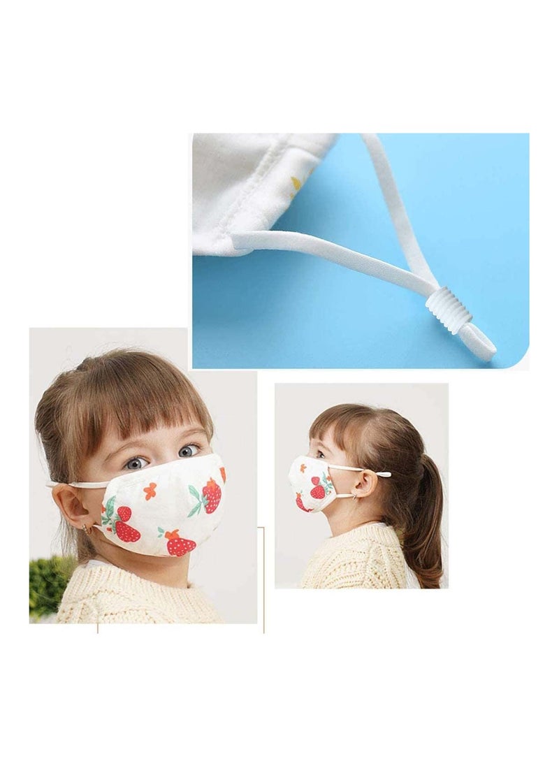 Y&D - 100PCS Cord Locks Toggles Face Mask Silicone Ends Fastener for Drawstrings Non-Slip Stopper Adjusters Elastic Ear Loop Drawstring Fasteners Adjustable Lanyard Buckle - Image 1