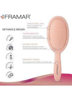 framar Framar Detangling Brush for Curly Hair - Hair Brushes for Women Detangler, Hair Brush Women, Hair Detangler Brush for Curly Hair Elegant Hair Brush Detangler Kids Hair Brush  - Image 2