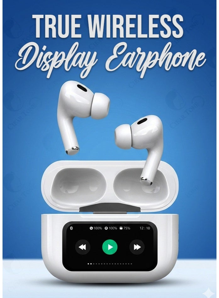 Oteeto Wireless Earbuds with Smart Touch Screen Case, Bluetooth 5.4 TWS Headphones, Full Color LCD Display | Ear Detection & Free Switch Left or Right | Total Up to 15H Playtime | Low Latency Gaming Headset for iPhone & Android - Image 2