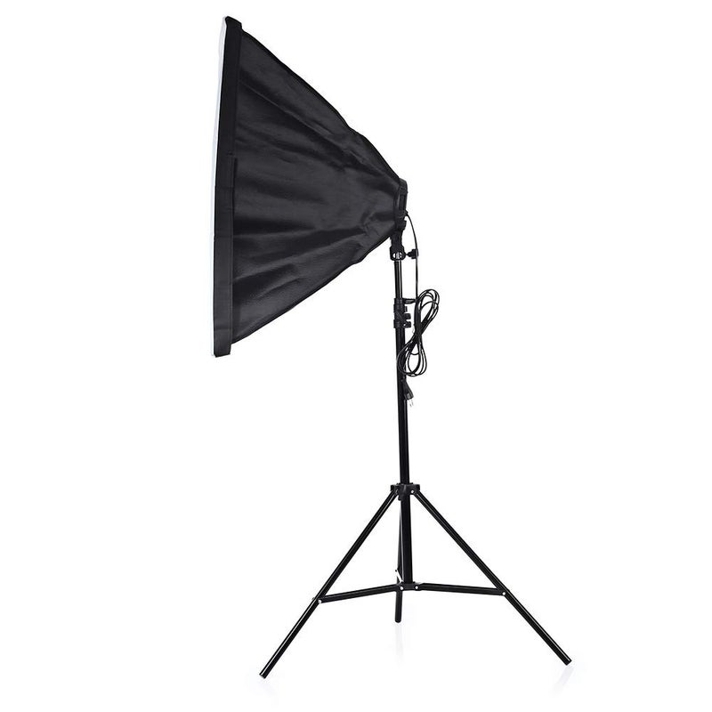 3-in-1 Photo Studio Kit 4 Lamp Holder 2m Light Stand 50 x 70cm Soft Box EU Plug - Image 2