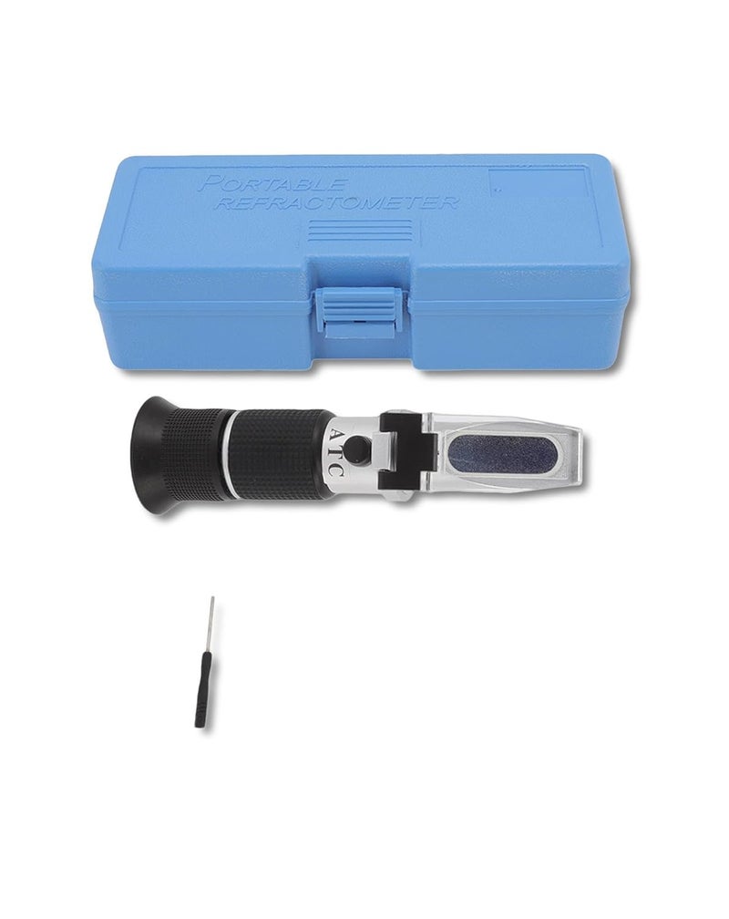 Brix Meter Refractometer - Sugar Tester, Digital Refractometer, Specific Gravity Tester, Adjustable Lens & Protective Cover, Ideal for Honey, Brewing & Maple Syrup - Image 1
