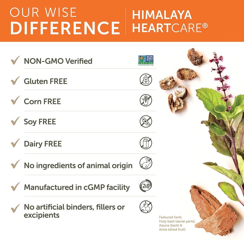 Himalaya HeartCare 30 Day Supply  Herbal Heart Health Supplements with Ashwagandha and Amla  Vegan NonGMO Gluten Free 720 mg 120 Capsules - Image 5