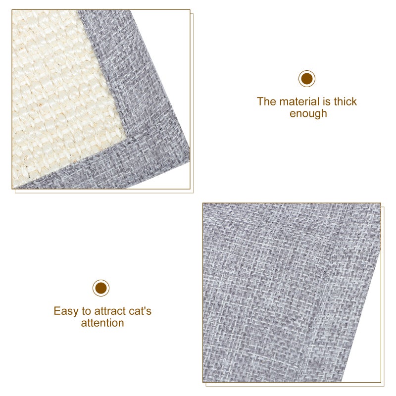 Cat Protective Mat Sofa Protective Cover Anti-Scratching Cover Sofa Armrest Cover for Home Office Shop Room (Light Grey) - Image 2