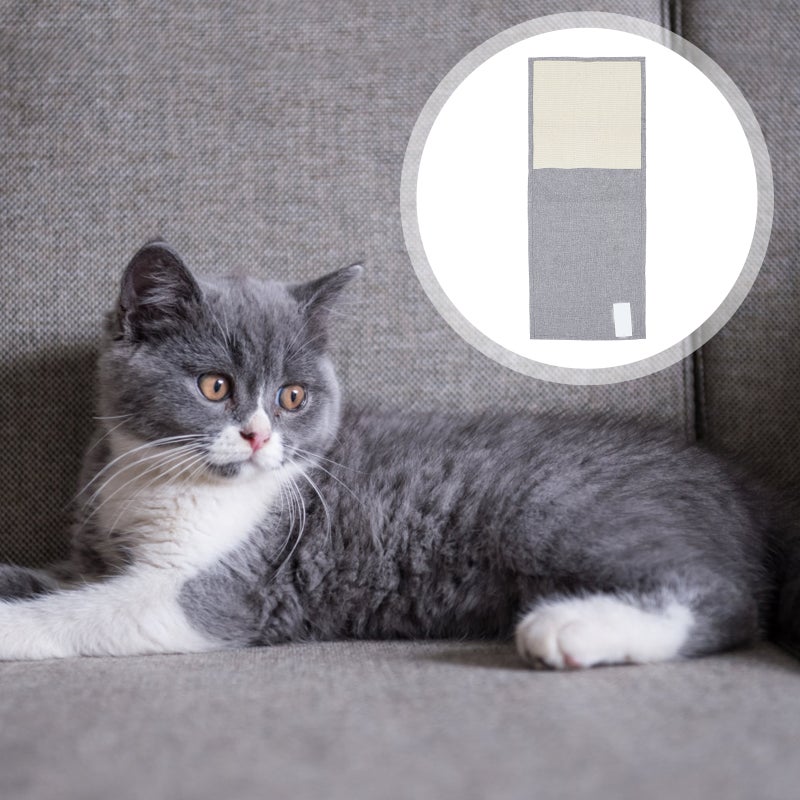 Cat Protective Mat Sofa Protective Cover Anti-Scratching Cover Sofa Armrest Cover for Home Office Shop Room (Light Grey) - Image 1