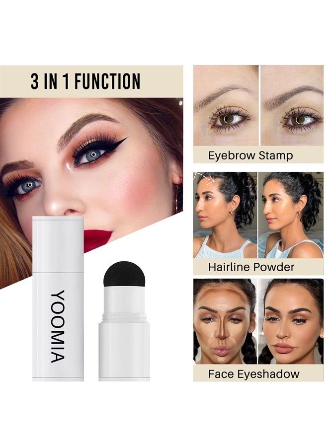 YOOMIA Eyebrow Stamp Stencil Kit And One Step Brow Stamp Shaping Kit Brow Stamp Tool Kit Waterproof Brow Stamp Long Lasting With Reusable Eyebrow Stencils (Auburn)  - Image 2