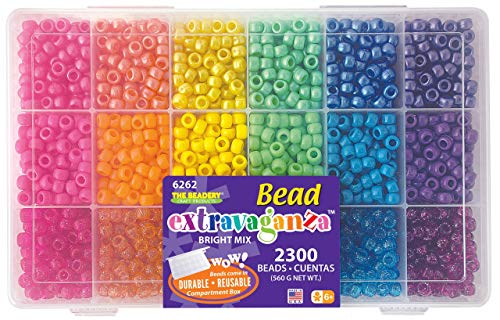 The Beadery Beadery B6262 The Sparkles Pony Bead Box approximately 2300 beads - Image 1
