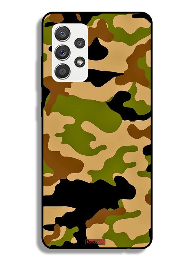Tolwak Samsung Galaxy M32 5G Protective Case Cover Camouflage Abstract Digital Pattern - Image 1