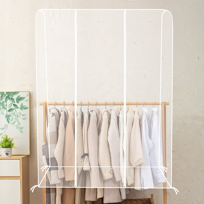 Floor Type Clothes Hanger Dust Cover Clothes Dust Cover Large All-Inclusive Thickened Peva Storage Waterproof And Dustproof For Hair - Image 4