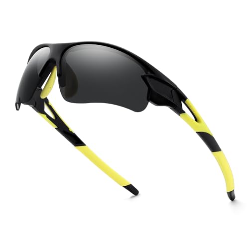 Karsaer Cycling Glasses for Men Women Youth Baseball Sports Non-Polarized Sunglasses, Running Outdoor Goggles E1209, Multicolor - Image 1