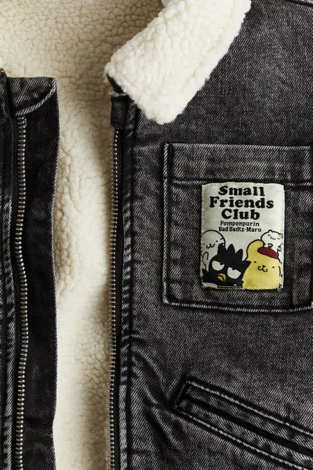 H&M Teddy-lined denim jacket