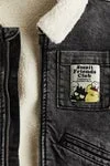 اتش اند ام Teddy-lined denim jacket
