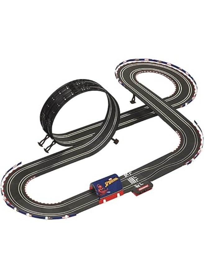 Carrera Go Carrera Spider Man Racing 1:43 Slot Car Race Track Set  | 4.9m Electric Track with Loop & Bottleneck | Licensed 2 Car Racing Game | 2 Player Action Toy for Kids & Adults | Fast Family Fun Gift - Image 4