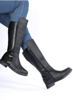 Run  Long Boot Leather CO-2-Black  - Image 3
