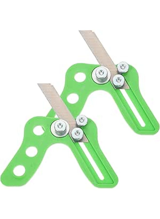 2 Pcs Woodworking Hand Planer Set With Adjustable Straight And Curved Blades For Smoothing Edges - Image 1