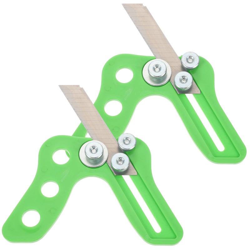 2 Pcs Woodworking Hand Planer Set With Adjustable Straight And Curved Blades For Smoothing Edges - Image 2