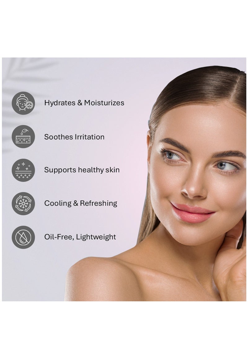Hair Energy Hair Energy - Rose Face Gel | Oil-Free Moisturizer | Cooling, Hydrating & Refreshing | Aloe Vera, Cucumber & Rice Bran Oil | Ideal for All Skin Types | 30 gm  - Image 5