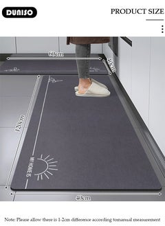 2 PCS  Kitchen Mats and Rugs Set , Non Slip Heavy Duty Standing Mat, Quick Dry Diatom Mud Floor Mat,  Extra Soft and Absorbent Floor Mats for  Kitchen, Bath, Office, Laundry(40*60cm+40*120cm) - pzsku/Z275E38905FB9B121A4B6Z/45/_/1734675179/25e610da-04ab-43f0-a790-cc41a8b9be87