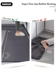 2 PCS  Kitchen Mats and Rugs Set , Non Slip Heavy Duty Standing Mat, Quick Dry Diatom Mud Floor Mat,  Extra Soft and Absorbent Floor Mats for  Kitchen, Bath, Office, Laundry(40*60cm+40*120cm) - pzsku/Z275E38905FB9B121A4B6Z/45/_/1734675199/db581d4d-170c-4ccd-be79-c9c4ec1886a3