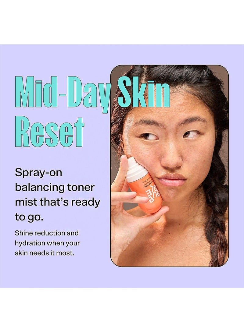 Bubble Skincare Bounce Back Balancing Facial Toner Mist，Hydrating Toner Spray + Pore Minimizer Made with Sea Water and Niacinamide to Help Improve Texture & Radiance (55ml) - Image 3